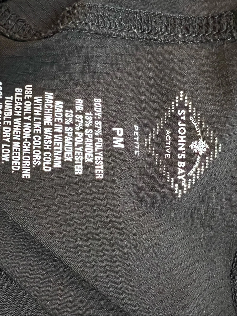 St. John’s Bay Black Drawstring Jogger Pants - PM